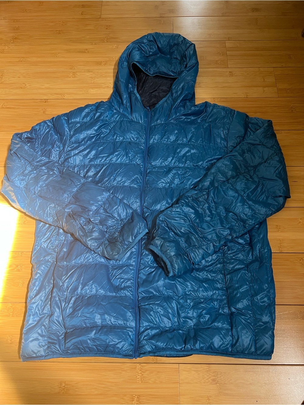 Uniqlo Men's Puffer Jacket - Teal